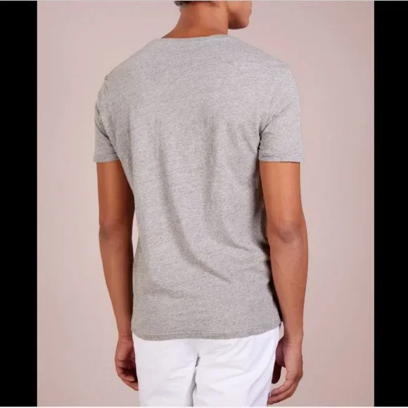 POLO RALPH LAUREN GRAY SHORT SLEEVE CLASSIC FIT BEAR CREW T-SHIRT - Picture 3 of 8